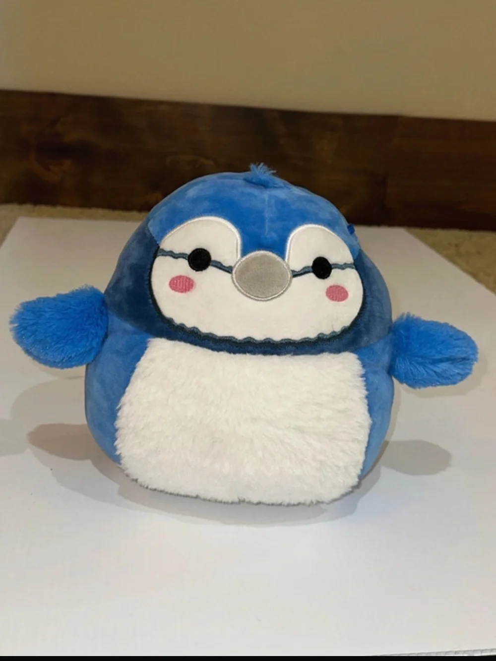 Blue Plush Penguin Bird Toy - Soft Stuffed Penguin